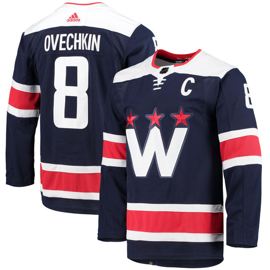 Alexander Ovechkin Washington Capitals adidas Alternate Primegreen Authentic Pro Player Jersey - Navy